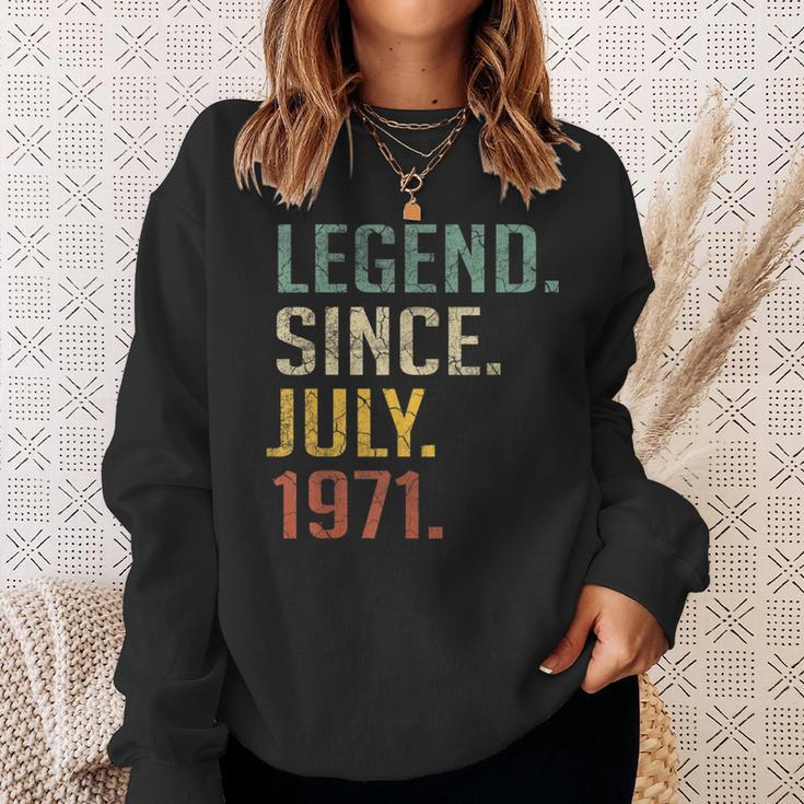 Legend Since July 1971 49Th Birthday Gift 49 Year Old Sweatshirt Gifts for Her
