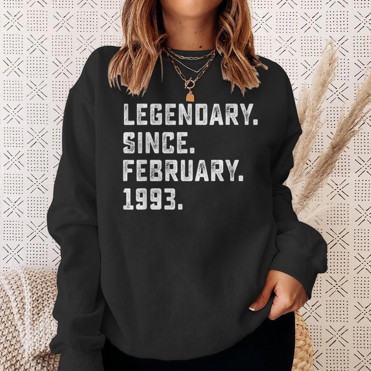 Legendary Since February 1993 25Th Years Old Birthday Sweatshirt Gifts for Her
