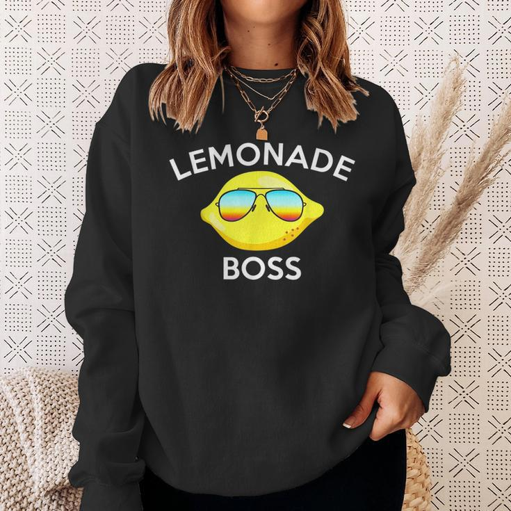 Lemonade Boss Lemon Citrus Fruit Lover Funny Mm Sweatshirt Gifts for Her