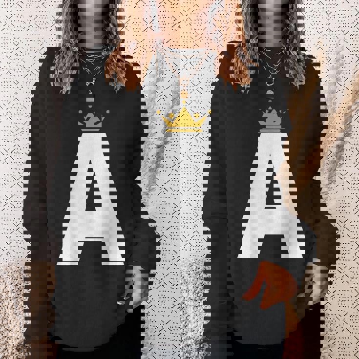 Letter A Alphabet Letter Initial Sweatshirt Gifts for Her Letter A Alphabet Letter Initial Sweatshirt Gifts for Her