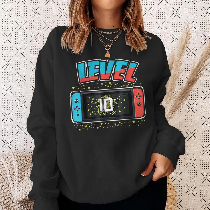 Level 10 Birthday Boy 10 Years Old Video Games Gift Sweatshirt Gifts for Her