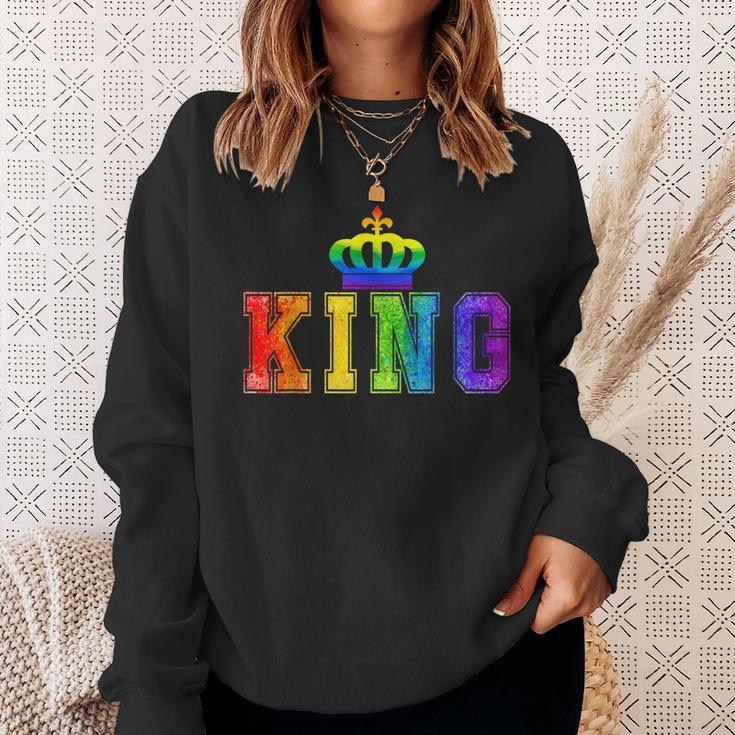 Lgbt Pride Lesbian King Queen Matching Gifts Sweatshirt Gifts for Her