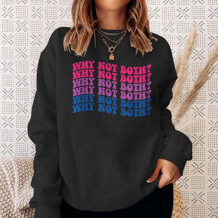 Lgbtq Bisexual Pride Bi-Furious Why Not Both Sweatshirt Gifts for Her