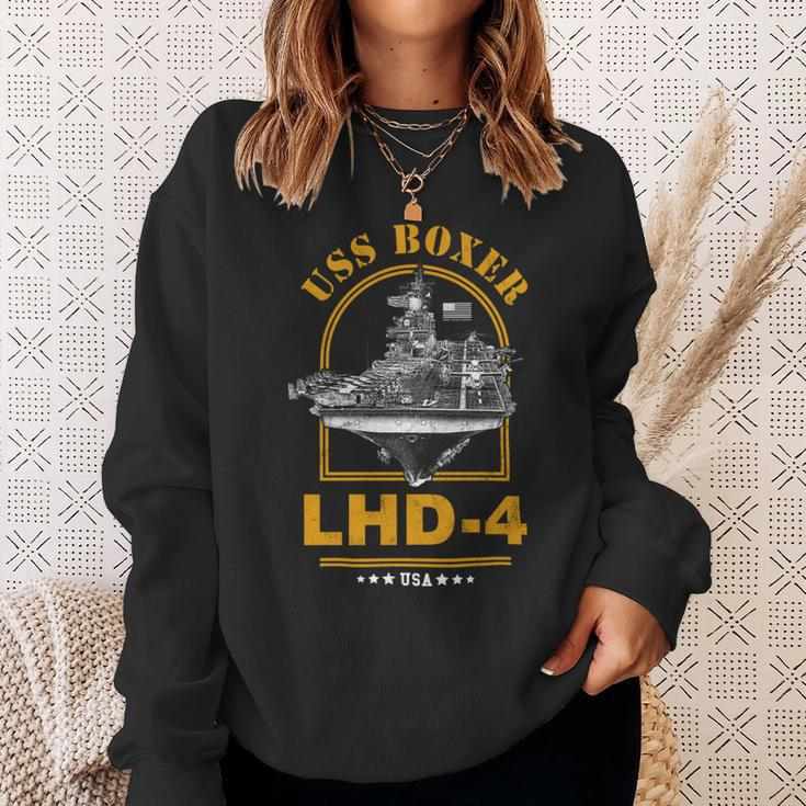 Lhd-4 Uss Boxer Sweatshirt Gifts for Her