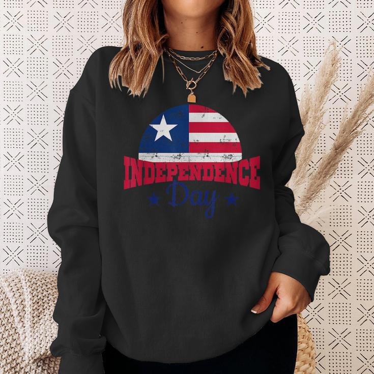Liberia Independence Day 2023 Liberian Flag Sweatshirt Gifts for Her