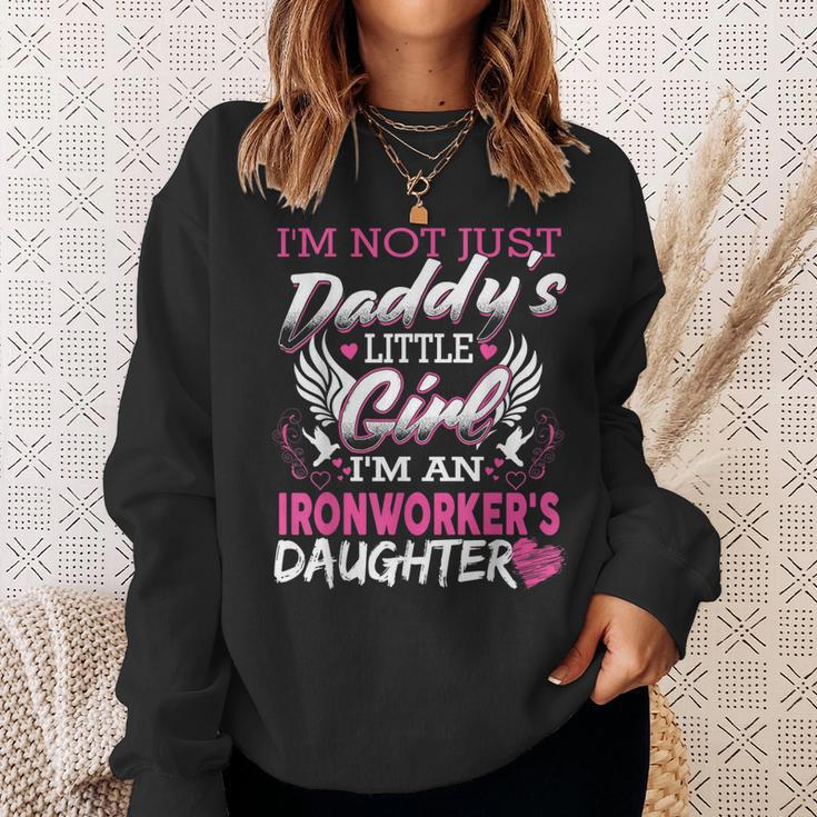 Little Daughter Girl Of Ironworker Dad Father Gift Sweatshirt Gifts for Her