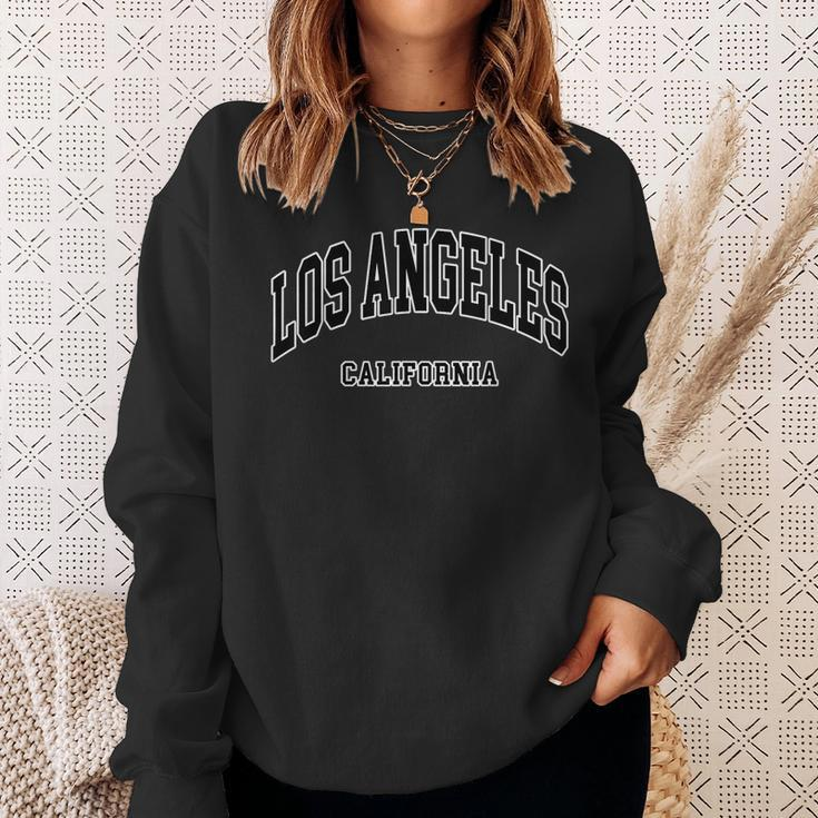 Los Angeles - California - Throwback Design - Classic Sweatshirt Gifts for Her