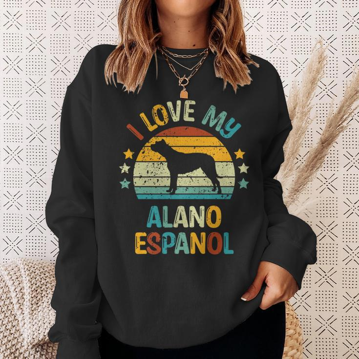 Love My Alano Espanol Or Spanish Bulldog Dog Sweatshirt Gifts for Her