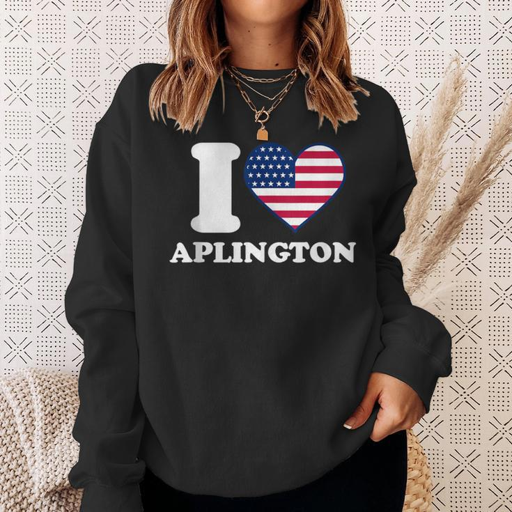 I Love Aplington I Heart Aplington Sweatshirt Gifts for Her