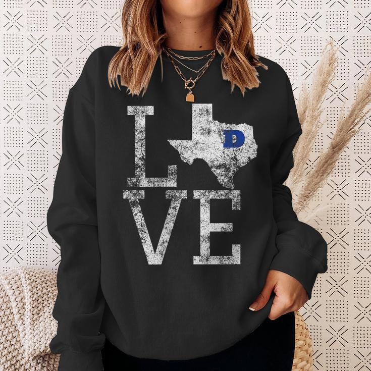 Love Dallas Texas Cowboy Or Cowgirl Gift For Womens Sweatshirt Gifts for Her