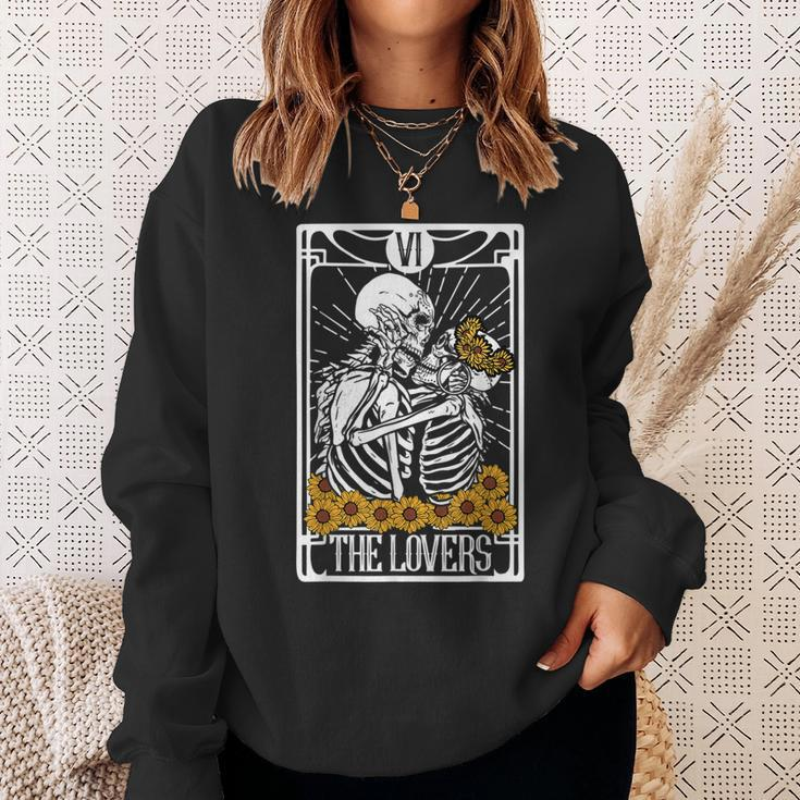 The Lovers Tarot Card Reading Witch Aesthetic Halloween Reading s Sweatshirt Gifts for Her
