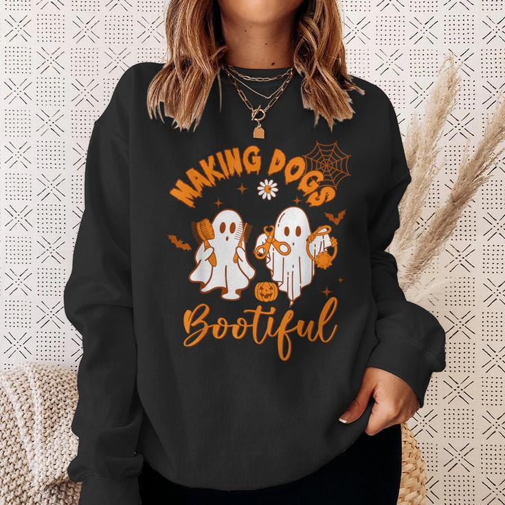 Making Dogs Bootiful Halloween Dog Grooming Groomer Sweatshirt Gifts for Her