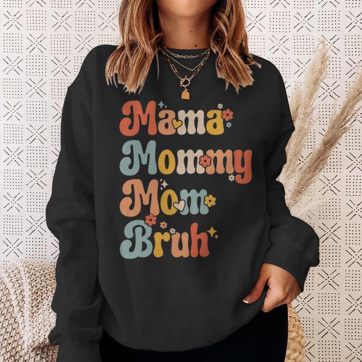 Mama Mommy Mom Bruh Vintage Funny Mother - Mama Mommy Mom Bruh Vintage Funny Mother Sweatshirt Gifts for Her