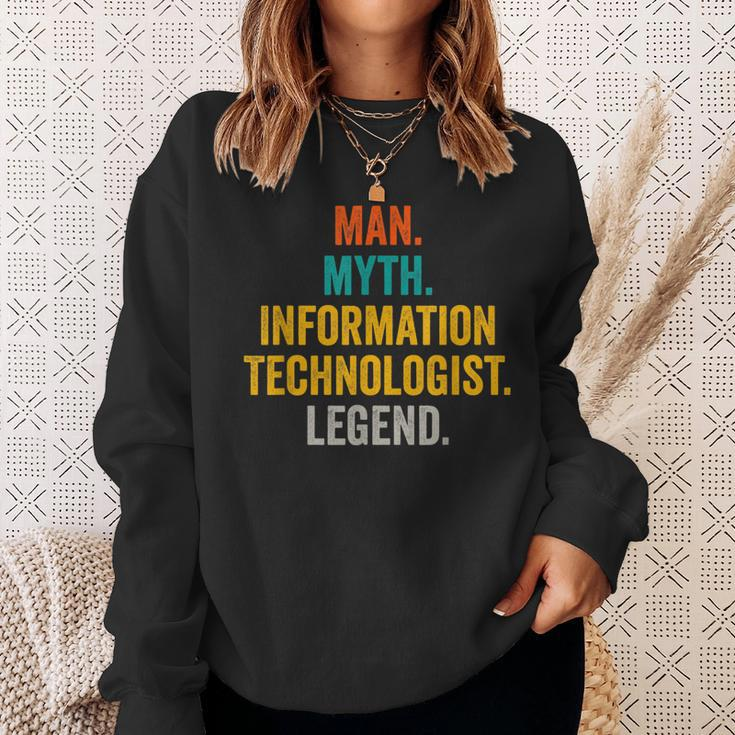 Man Myth Information Technologist Legend Computer Scientist Sweatshirt Gifts for Her