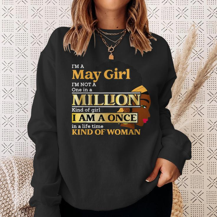 May Girl Taurus Birthday Once In Lifetime Kinda Woman Sweatshirt Gifts for Her