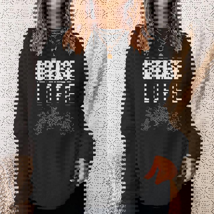 Mechanic Grease Life Gears For Car Mechanic Dad Sweatshirt Gifts for Her