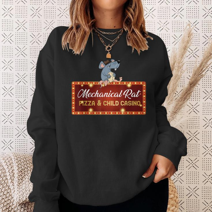 Mechanical Rat Pizza And Child Casino Sweatshirt Gifts for Her