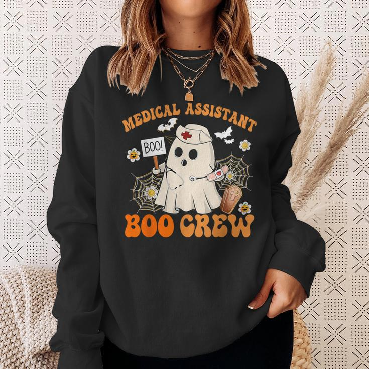 Medical Assistant Boo Crew Ghost Halloween Costumes Sweatshirt Gifts for Her