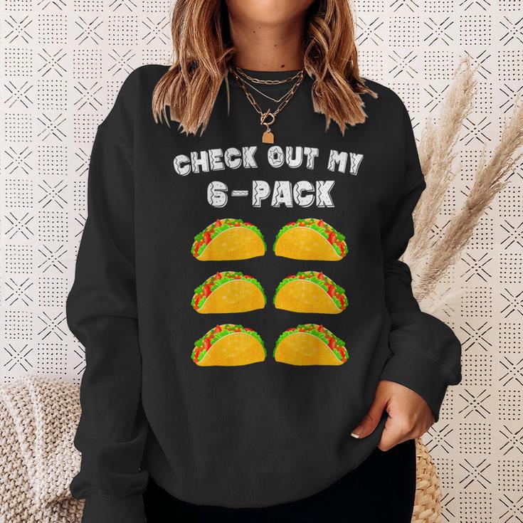 Mens Fitness Taco Funny Mexican 6Pack Gymer For Taco Lovers Sweatshirt Gifts for Her