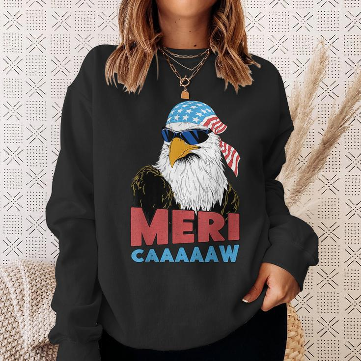 Mericaaaaaw Eagle Mullet 4Th Of July Usa American Flag Mullet Funny Gifts Sweatshirt Gifts for Her