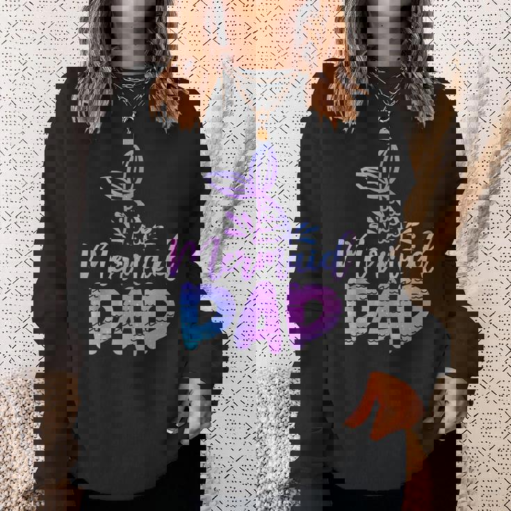 Mermaid Dad Mermaid Birthday Party Themed Party Family Sweatshirt Gifts for Her Mermaid Dad Mermaid Birthday Party Themed Party Family Sweatshirt Gifts for Her