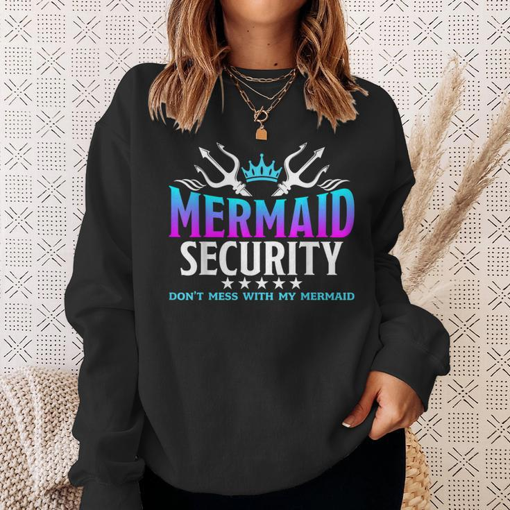 Mermaid Security Family Birthday Halloween Costume Boys Sweatshirt Gifts for Her