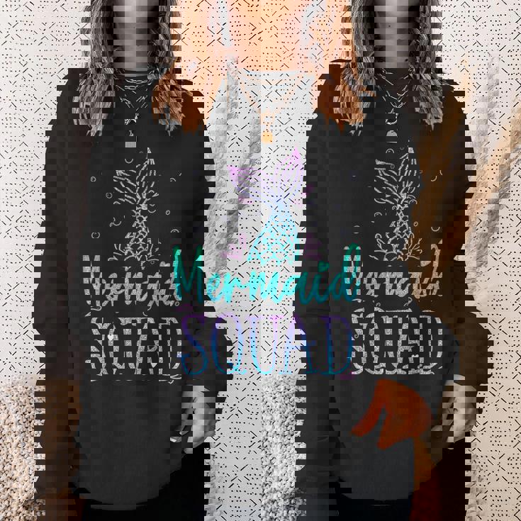 Mermaid Squad Birthday Mermaid Tail Squad Family Matching Sweatshirt Gifts for Her