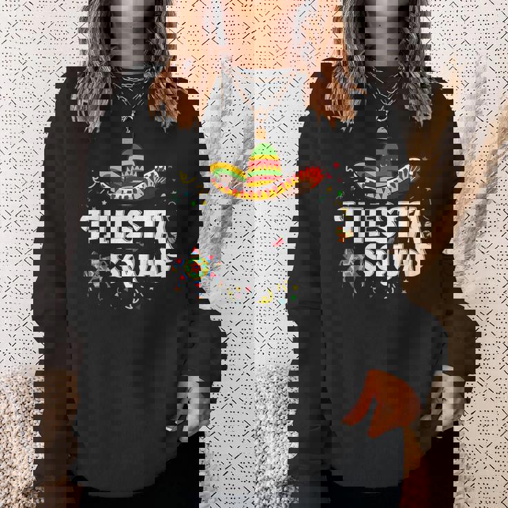 Mexican Fiesta Squad Down To Fiesta Sweatshirt Gifts for Her