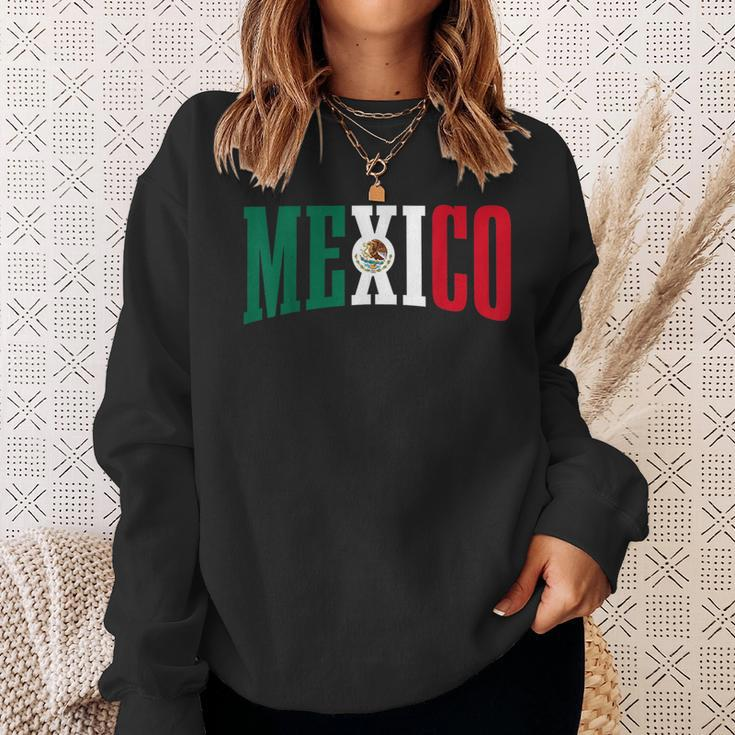 Mexico Sports Style Retro Mexican Flag Pride Sweatshirt Gifts for Her
