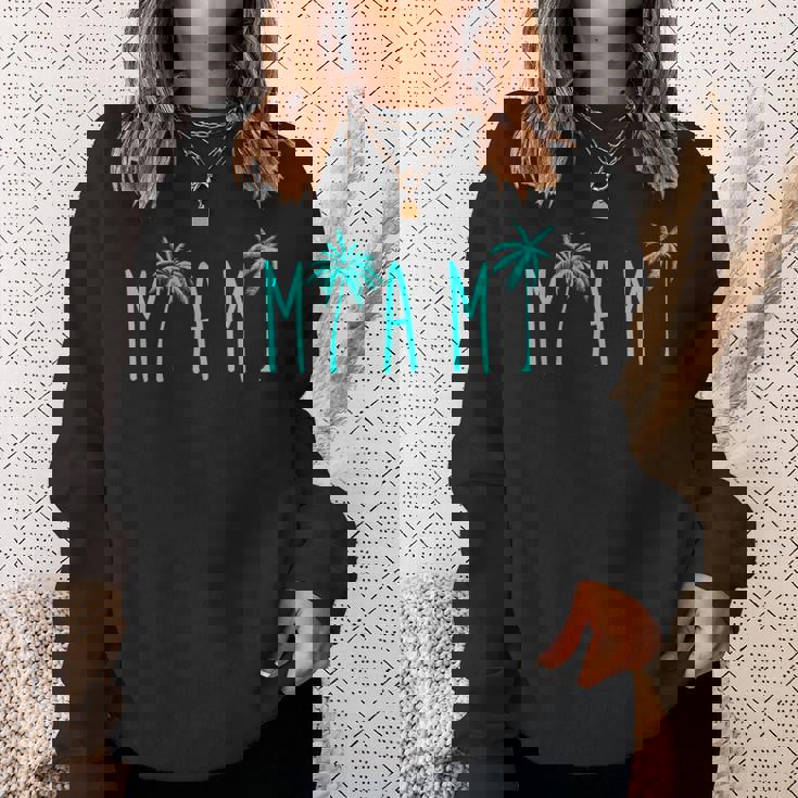 Miami Beach Florida Palm TreesSweatshirt Gifts for Her Miami Beach Florida Palm TreesSweatshirt Gifts for Her