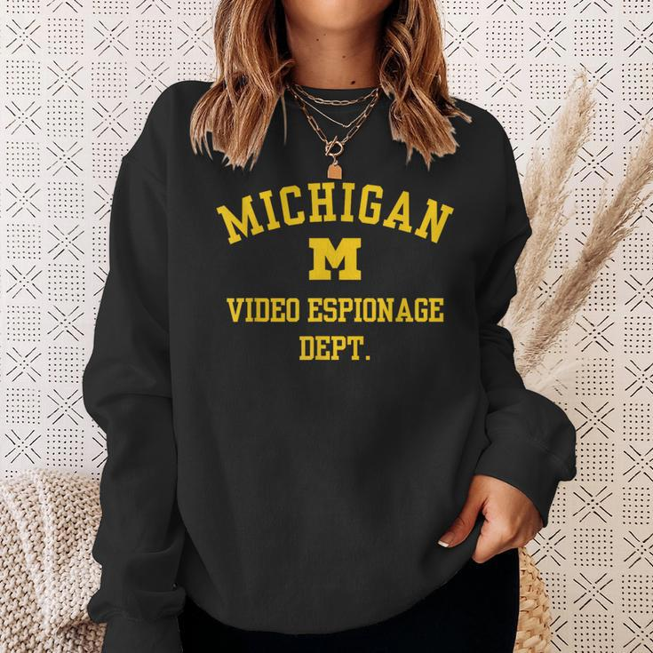 Michigan Video Espionage Sweatshirt Gifts for Her