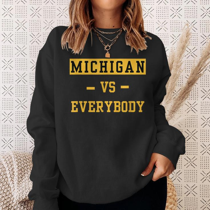 Michigan Vs Everyone Everybody Sweatshirt Gifts for Her