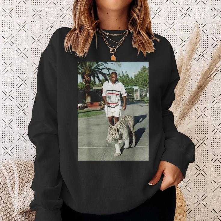 Mike Boxing Tyson Tiger Legend Vintage Retro Graphic Boxing Funny Gifts Sweatshirt Gifts for Her