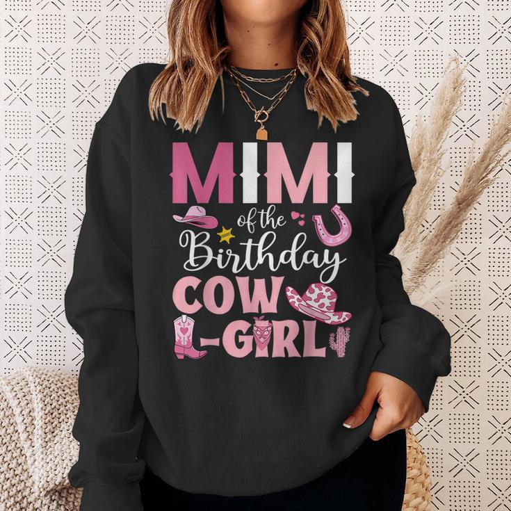 Mimi Of The Birthday Cowgirl Rodeo Party Bday Girl Party Sweatshirt Gifts for Her