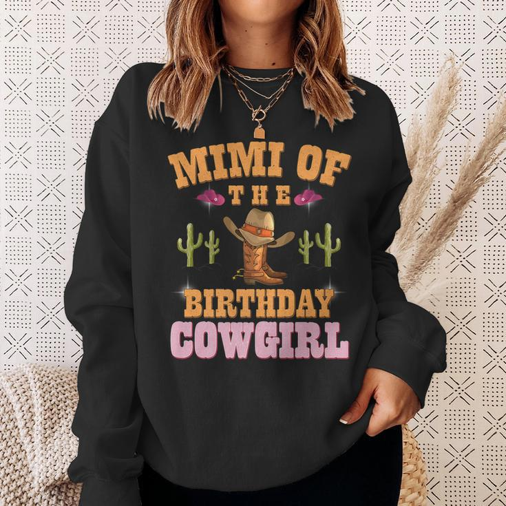 Mimi Of The Birthday Cowgirl Western Themed Girls Birthday Sweatshirt Gifts for Her
