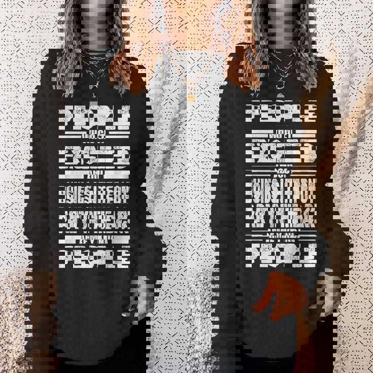 Mullet Pride Front Party Business - Funny Redneck Mullet Sweatshirt Gifts for Her