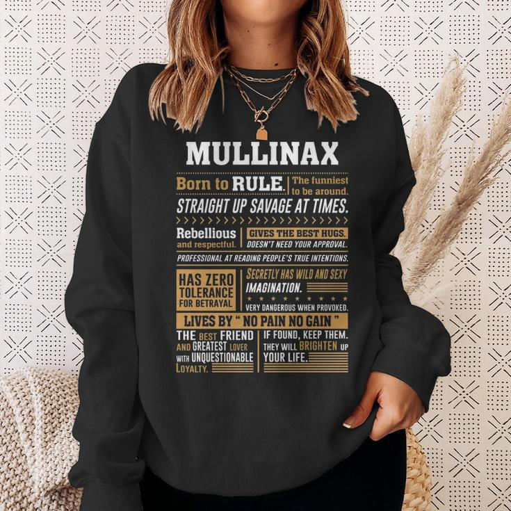 Mullinax Name Gift Mullinax Born To Rule Straight Up Savage At Times Sweatshirt Gifts for Her