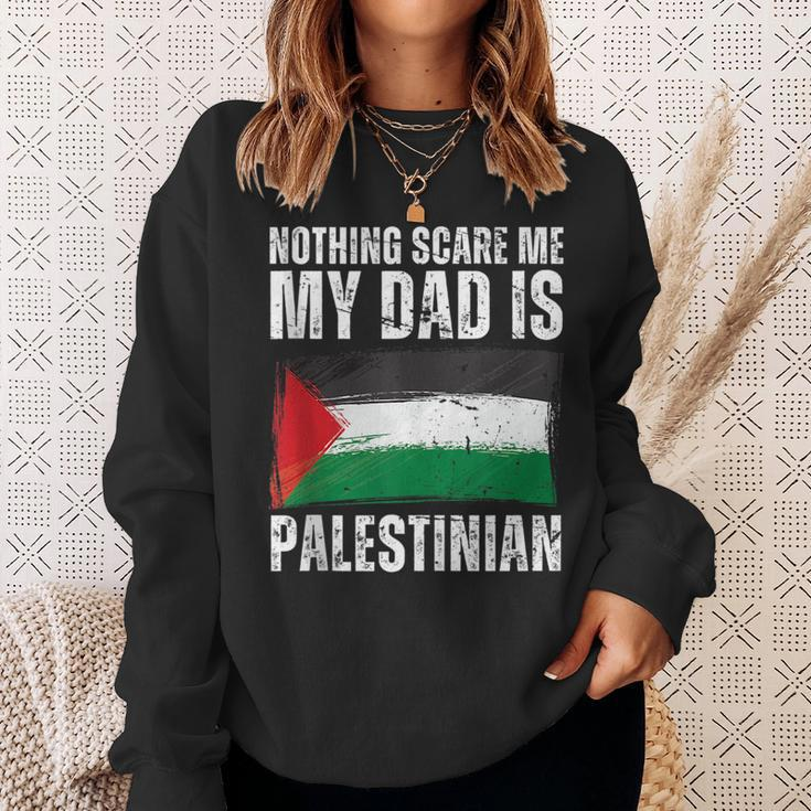My Dad Is Palestinian Palestine Pride Flag Heritage Roots Sweatshirt Gifts for Her
