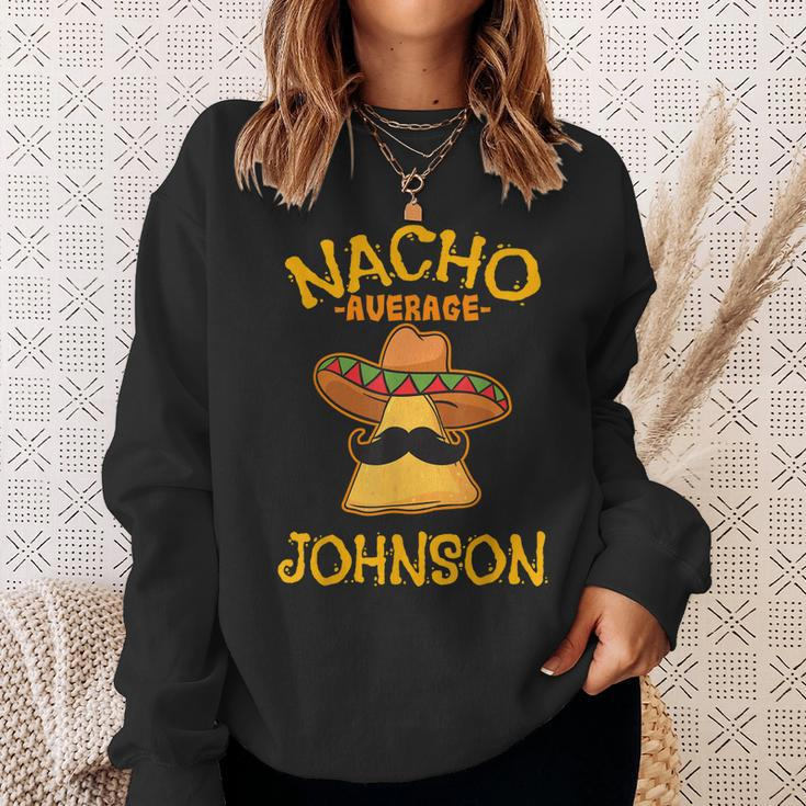 Nacho Average Johnson Personalized Name Funny Taco Sweatshirt Gifts for Her