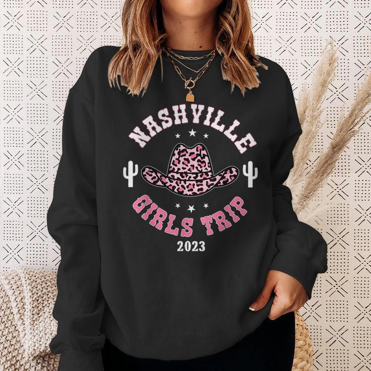 Nashville Girls Trip 2023 Western Country Southern Cowgirl Girls Trip Funny Designs Funny Gifts Sweatshirt Gifts for Her