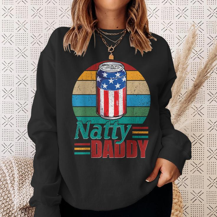 Natty Daddy Funny Dad Bob Beer Drinker Fathers Day Sweatshirt Gifts for Her