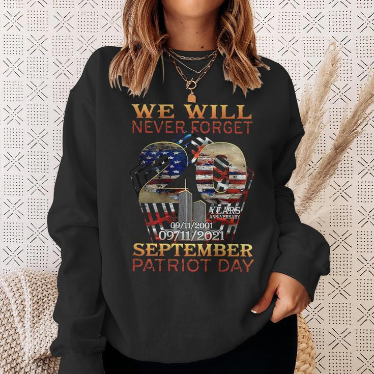 Never Forget Patriot Day 20Th 911 Sweatshirt Gifts for Her
