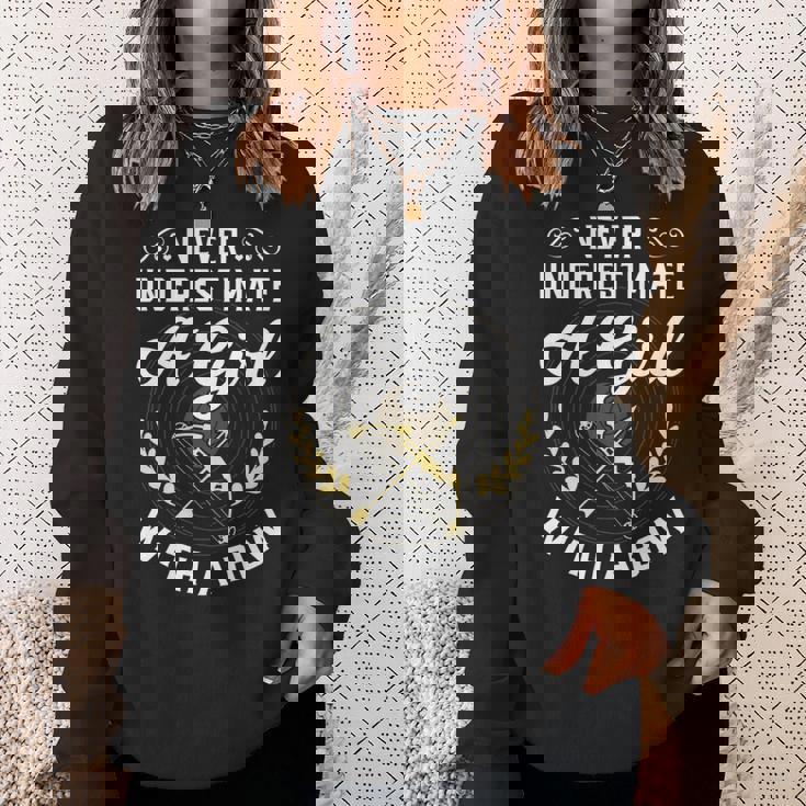 Never Underestimate A Girl With A Bow Archery Funny Gift Archery Funny Gifts Sweatshirt Gifts for Her Never Underestimate A Girl With A Bow Archery Funny Gift Archery Funny Gifts Sweatshirt Gifts for Her