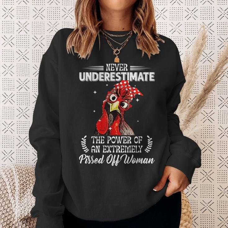 Never Underestimate The Power Of Extremely Pissed Off Woman Sweatshirt Gifts for Her