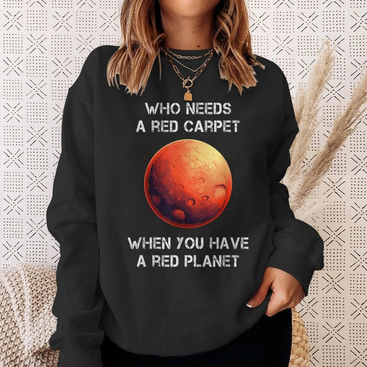 Occupy Mars Space Explorer Astronomy Red Planet Funny Sweatshirt Gifts for Her