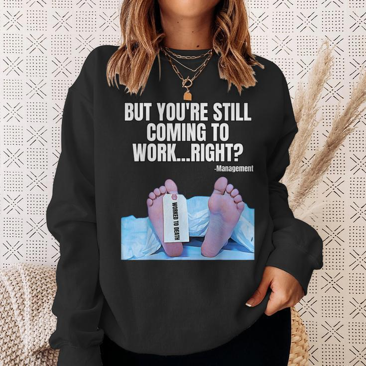 Office Humor Manager Employee Job And Career Funny Work Meme Sweatshirt Gifts for Her