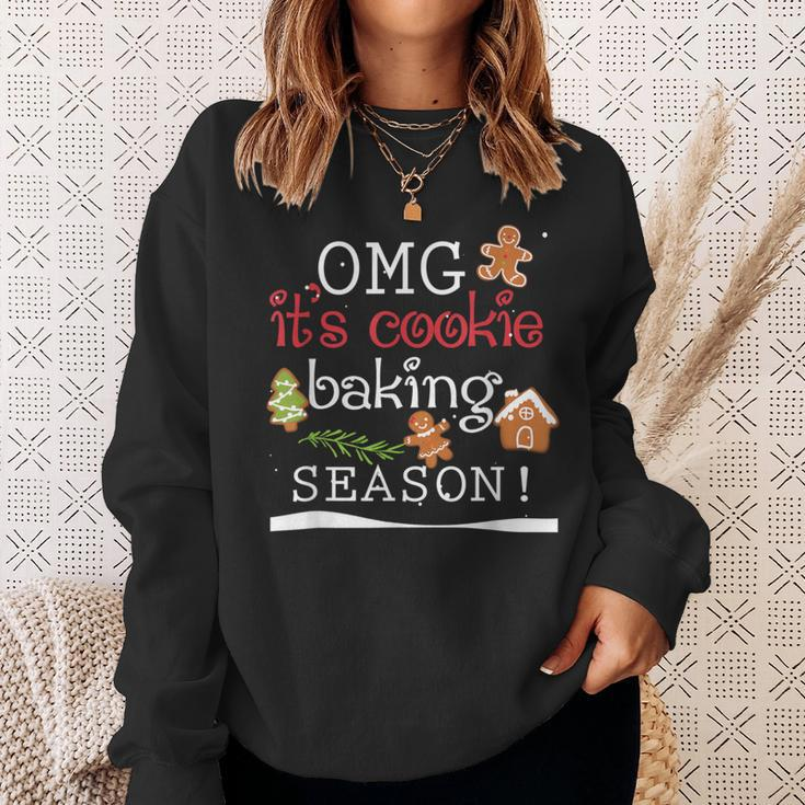 Omg It's Cookie Baking Season Christmas Party Sweatshirt Gifts for Her