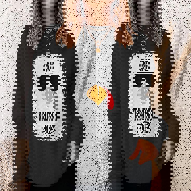 One Thankful Pops Thanksgiving Sweatshirt Gifts for Her