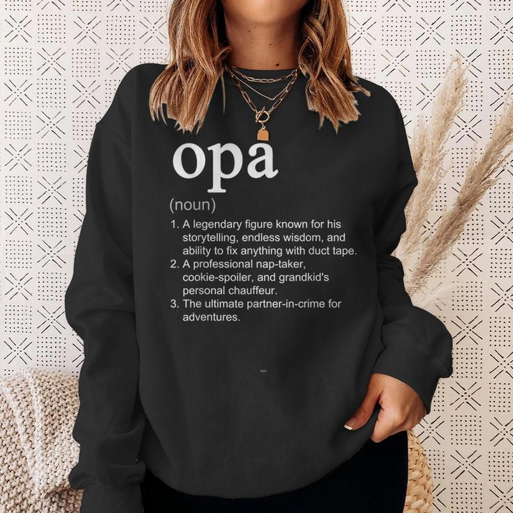 Opa Definition Funny Cool Sweatshirt Gifts for Her