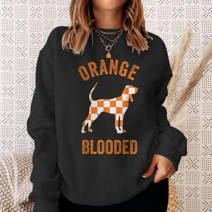 Orange Blooded Tennessee Hound Native Home Tn Rocky Top Sweatshirt Gifts for Her